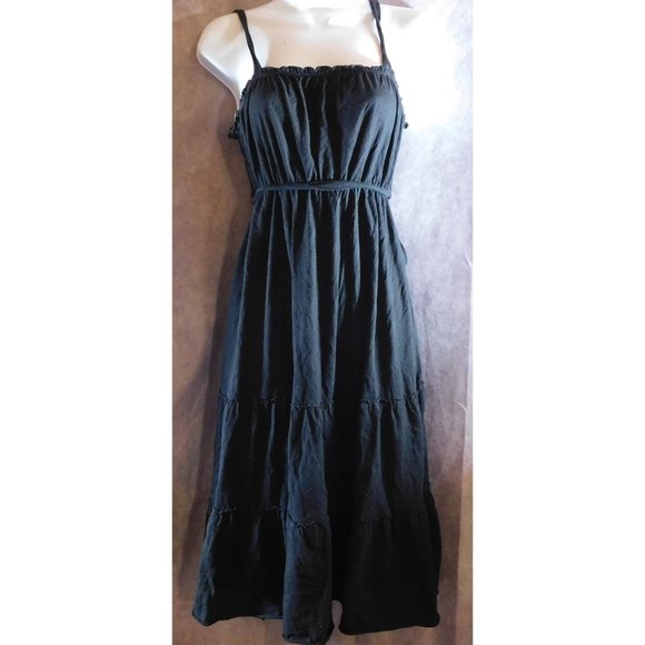 Faded Glory Dresses & Skirts - Black Faded Glory Spaghetti Strap Peasant Dress